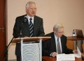 Глава Коми (2009 г.) Владимир Торлопов приветствует журналистов на Международной  конференции