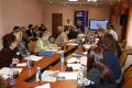 Президент МОФУЖ Надежда Боброва зачитывает резолюцию конференции
