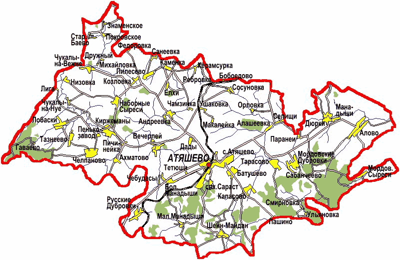 Саранск красный узел карта