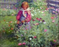 Девочка в огороде. 1912.